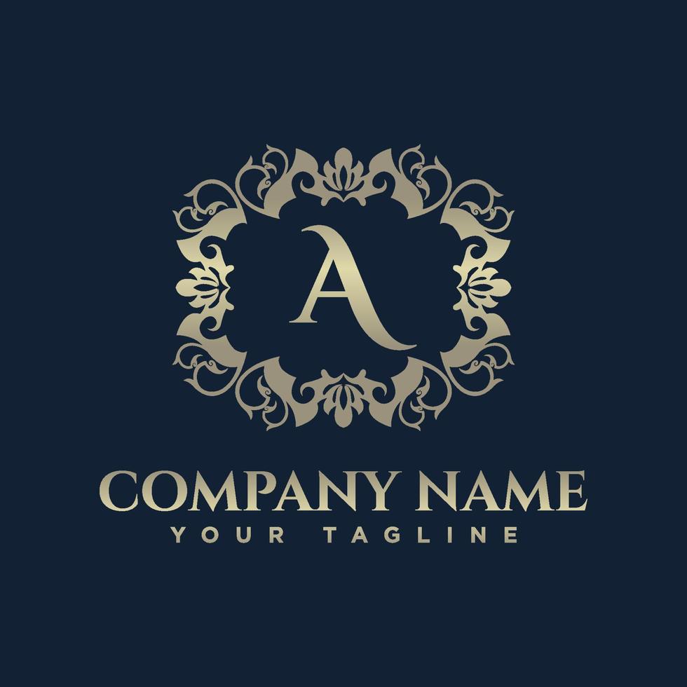 style logo icon monogram. Letter A logo. Royal hotel, Premium boutique, Fashion logo, Super logo, VIP logo vector