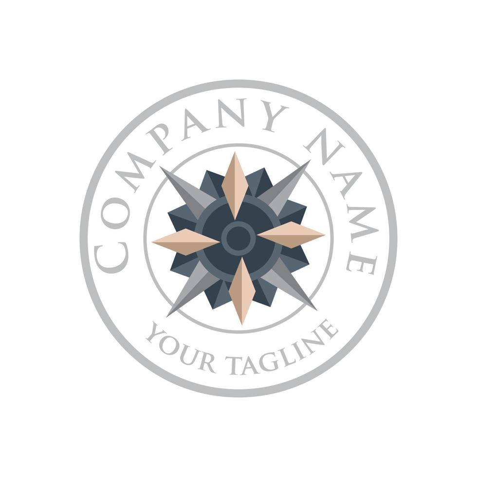 Compass icon isolated on white background vector