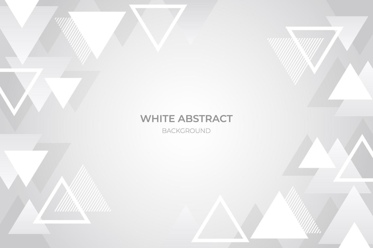 White Abstract Triangles Background vector
