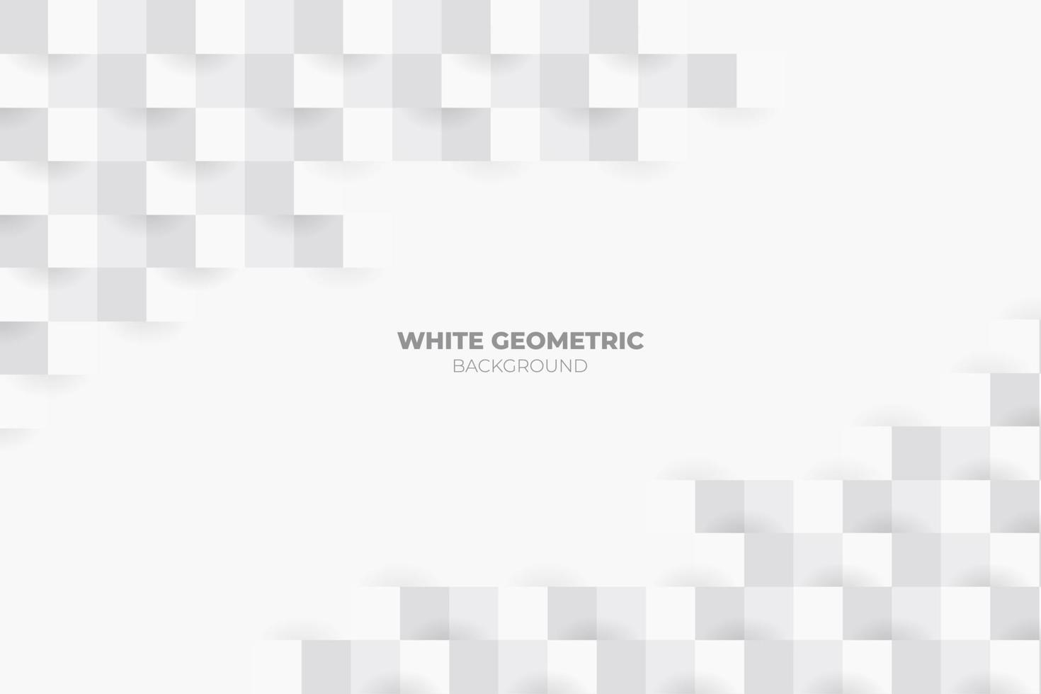 White Geometric Background vector
