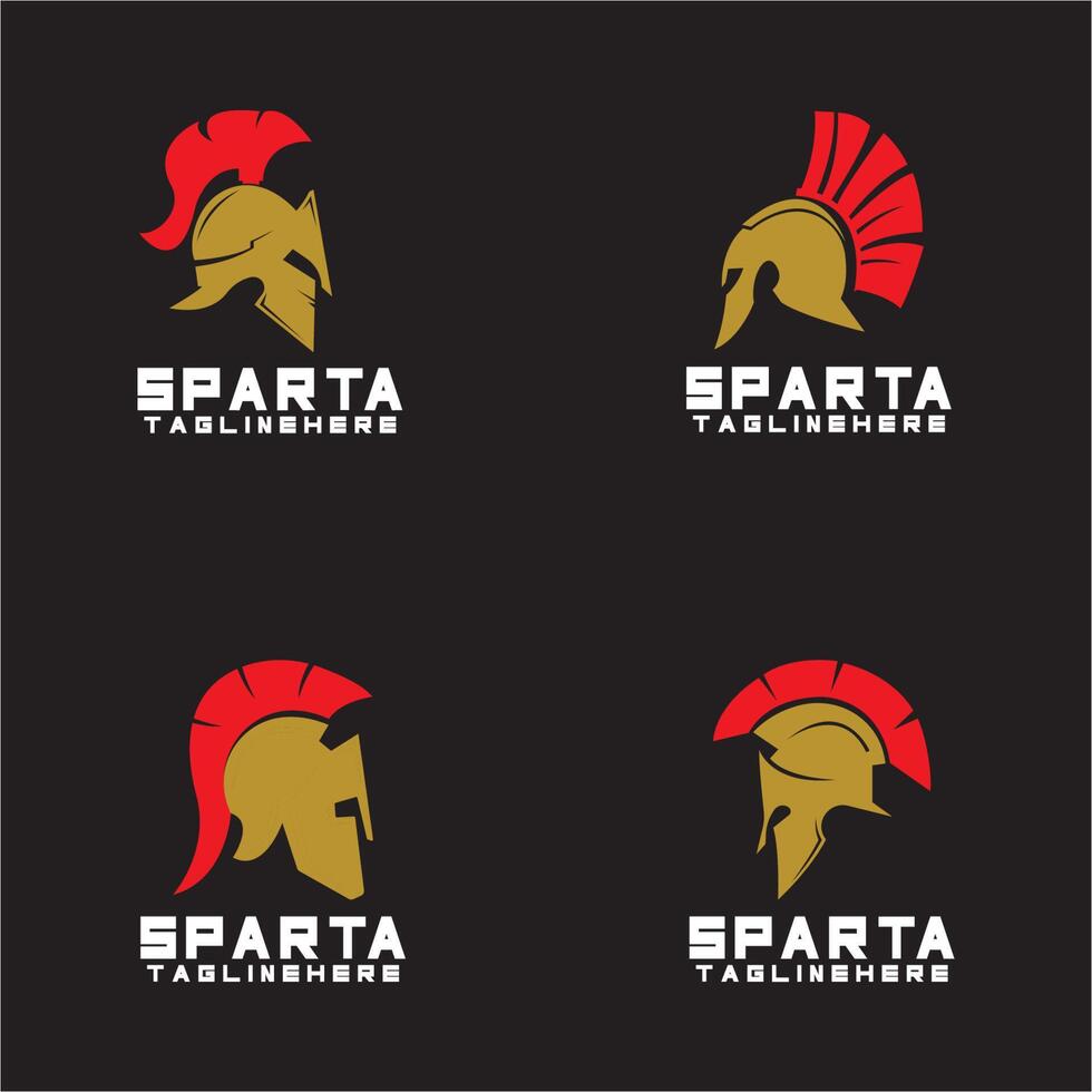 vector de diseños de iconos de logotipo espartano