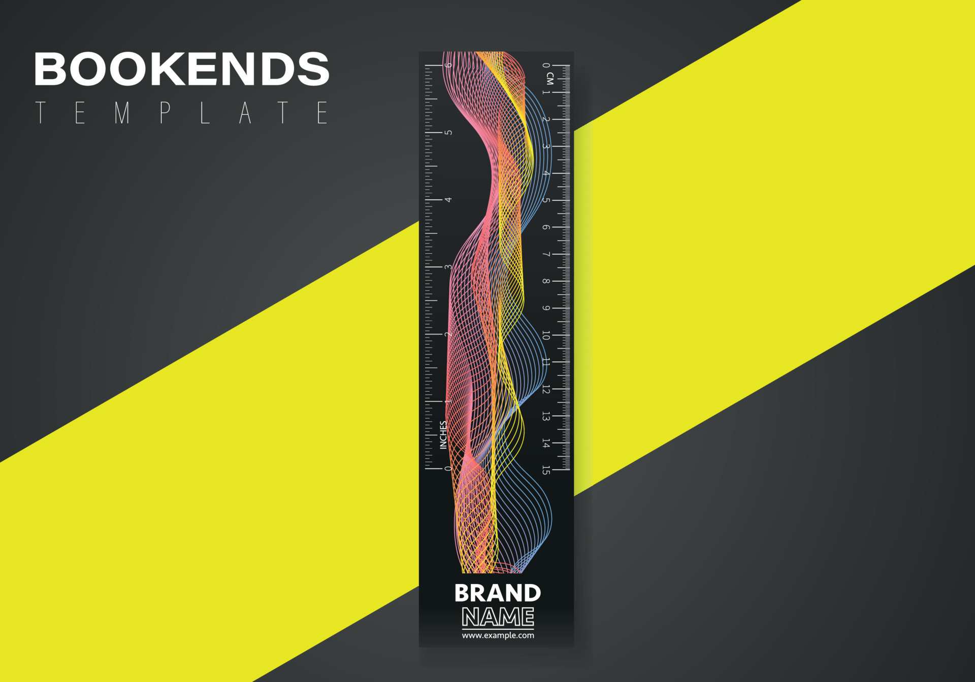 Business modern bookmarks template design. Vector bookmark template