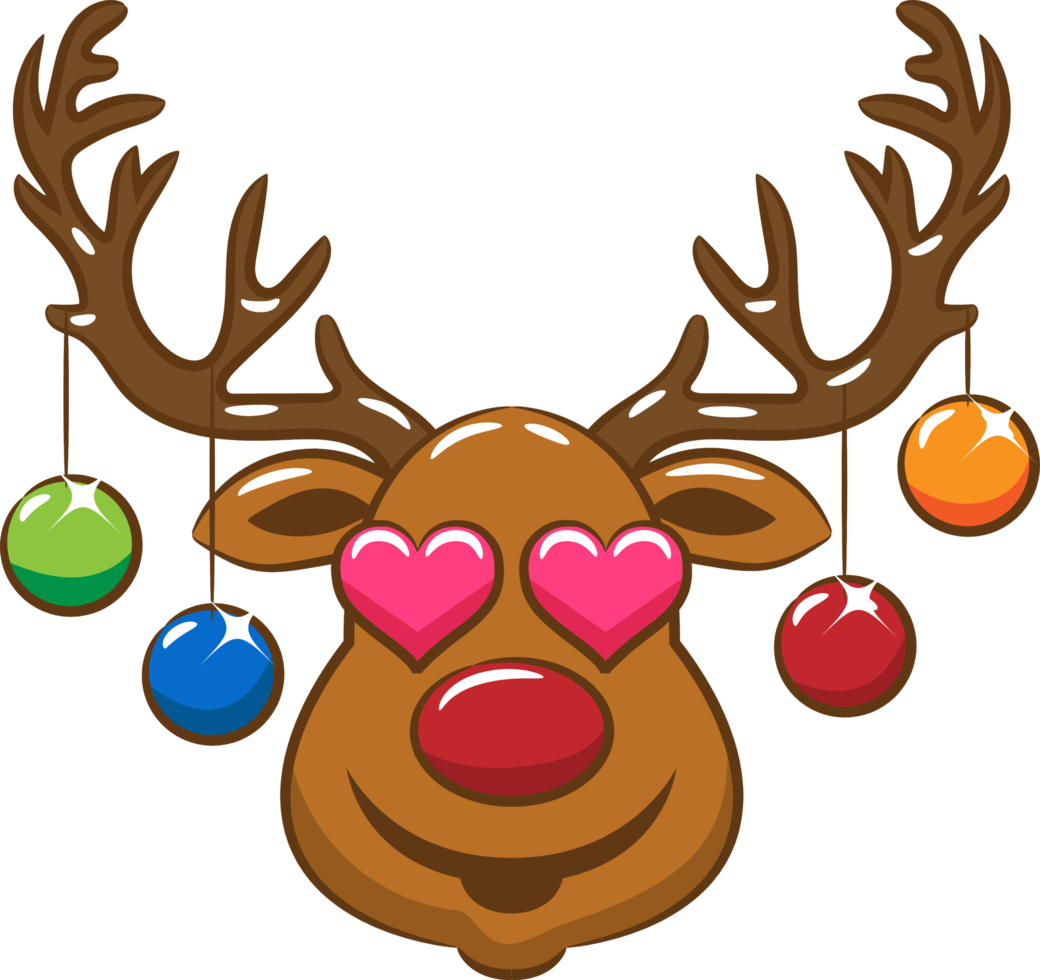 Reindeer png graphic clipart design