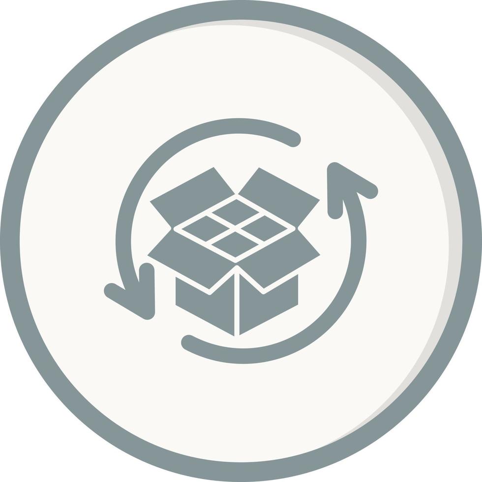 icono de vector de retorno