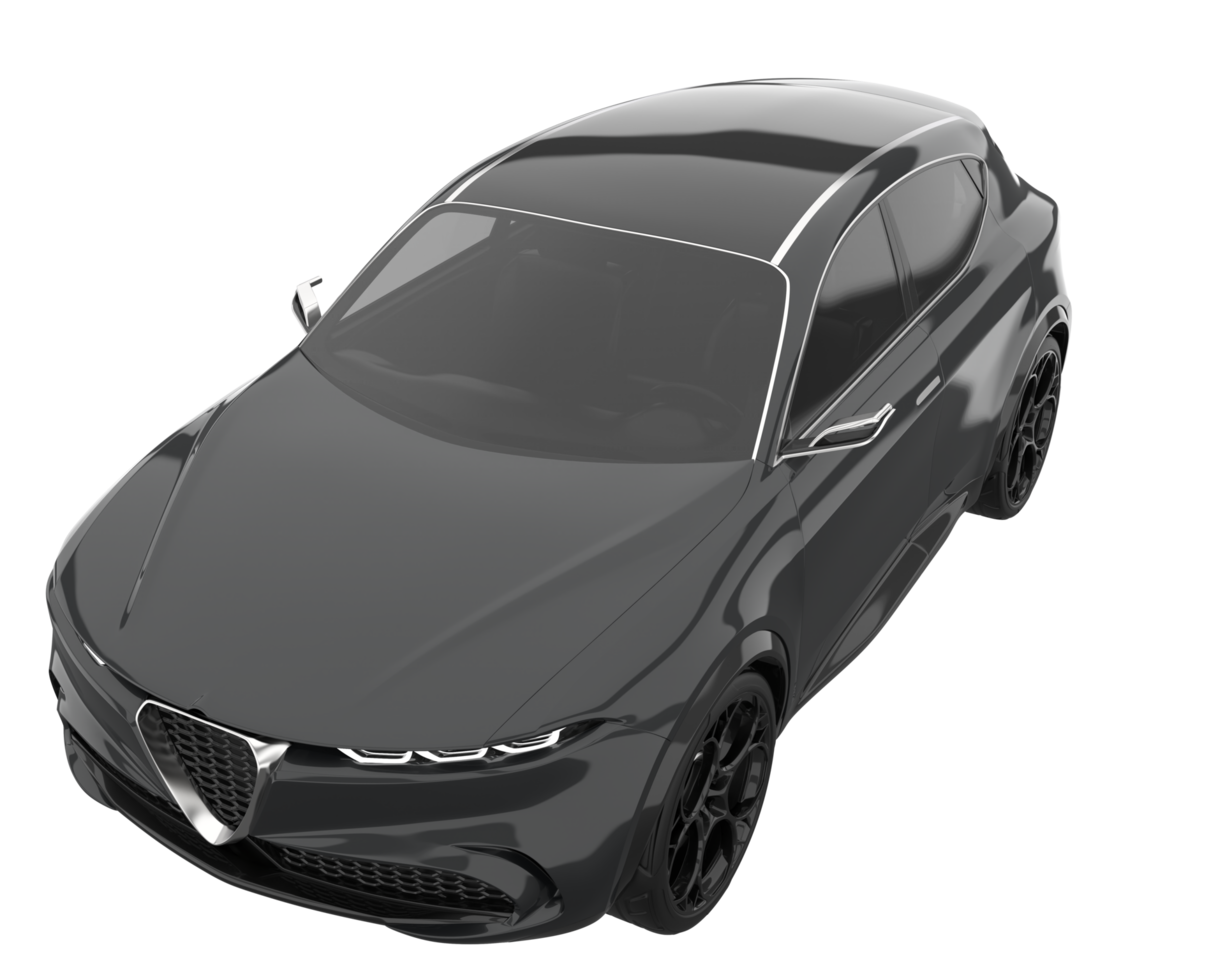 Realistic SUV isolated on transparent background. 3d rendering - illustration png