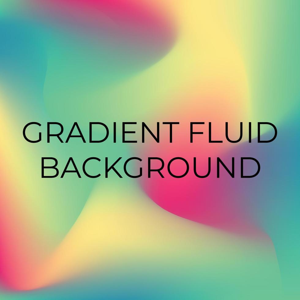 Colorful Gradient Mesh Fluid Background Design vector