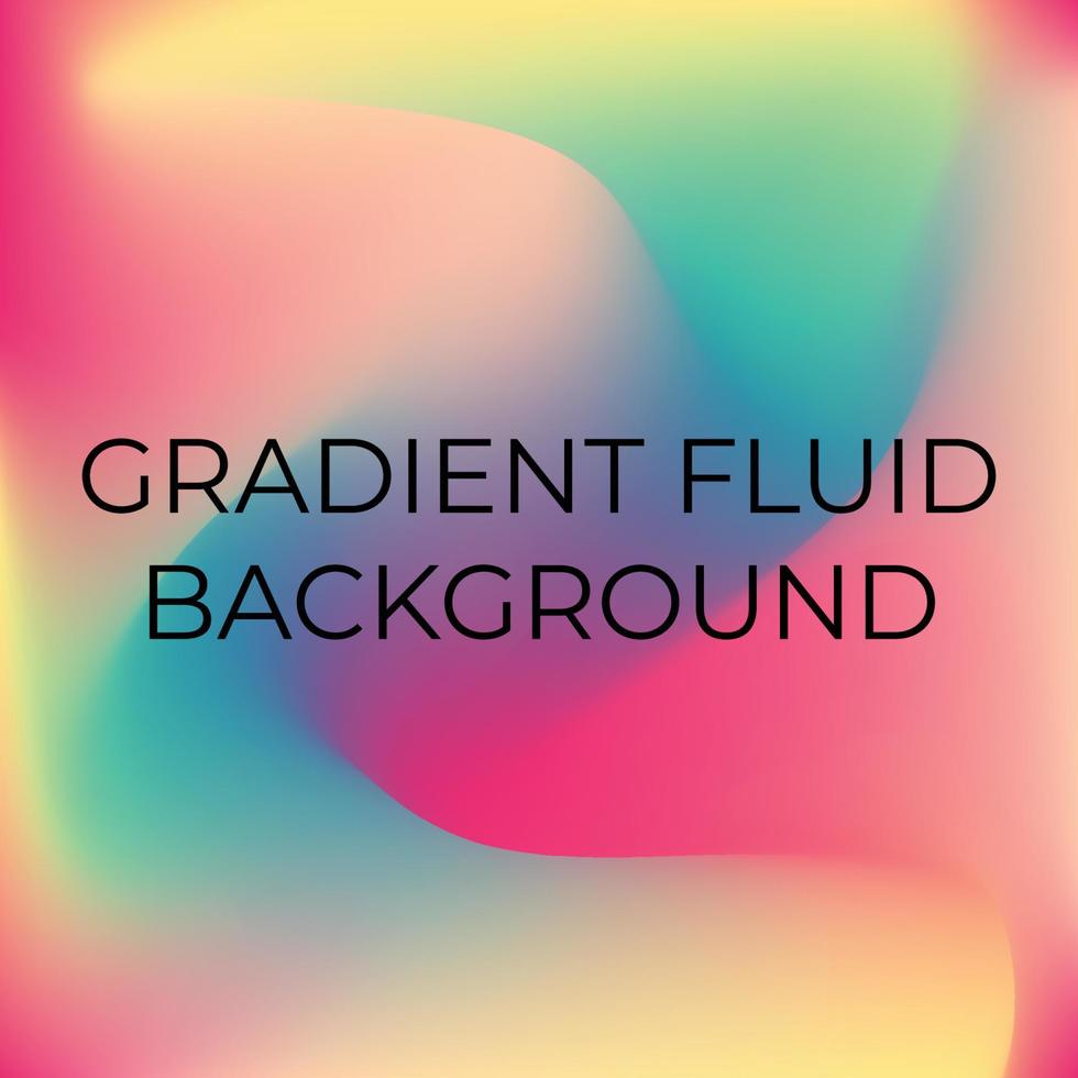 Colorful Gradient Mesh Fluid Background Design vector