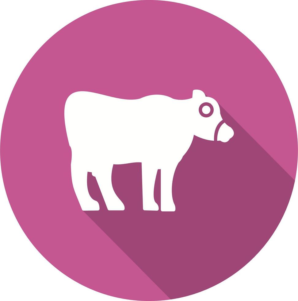 icono de vector de vaca