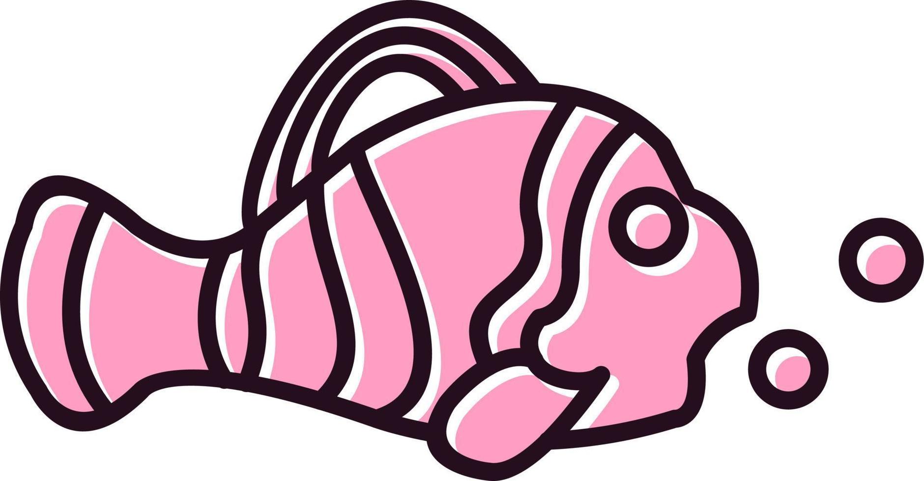 Clown Fish Vector Icon