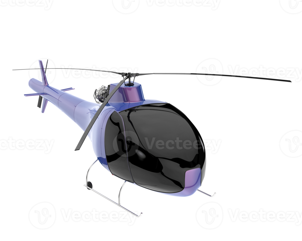 helikopter geïsoleerd Aan transparant achtergrond. 3d renderen - illustratie png