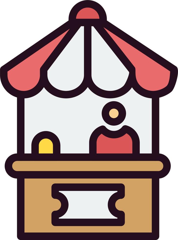 Ticket Office Vector Icon