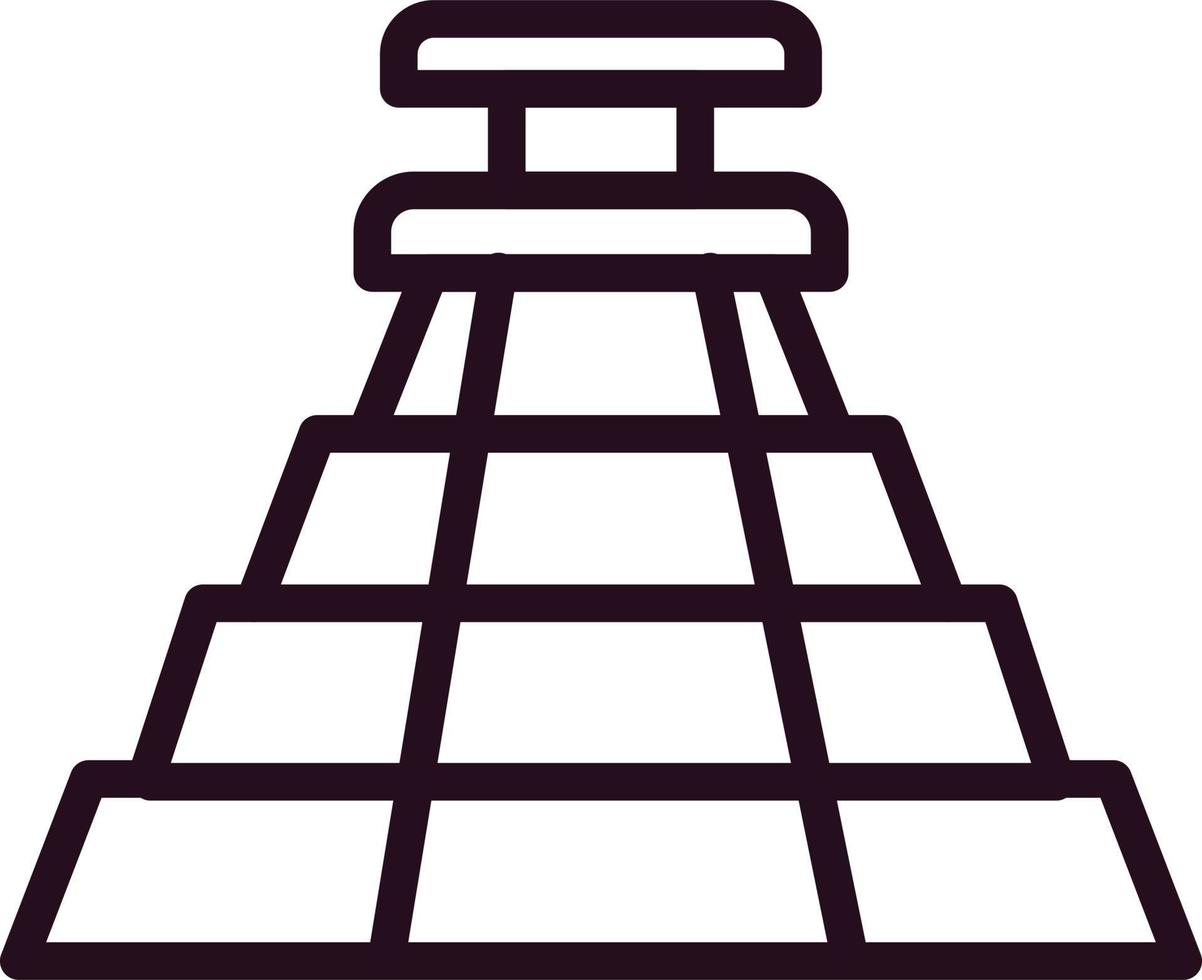 Aztec Pyramid Vector Icon