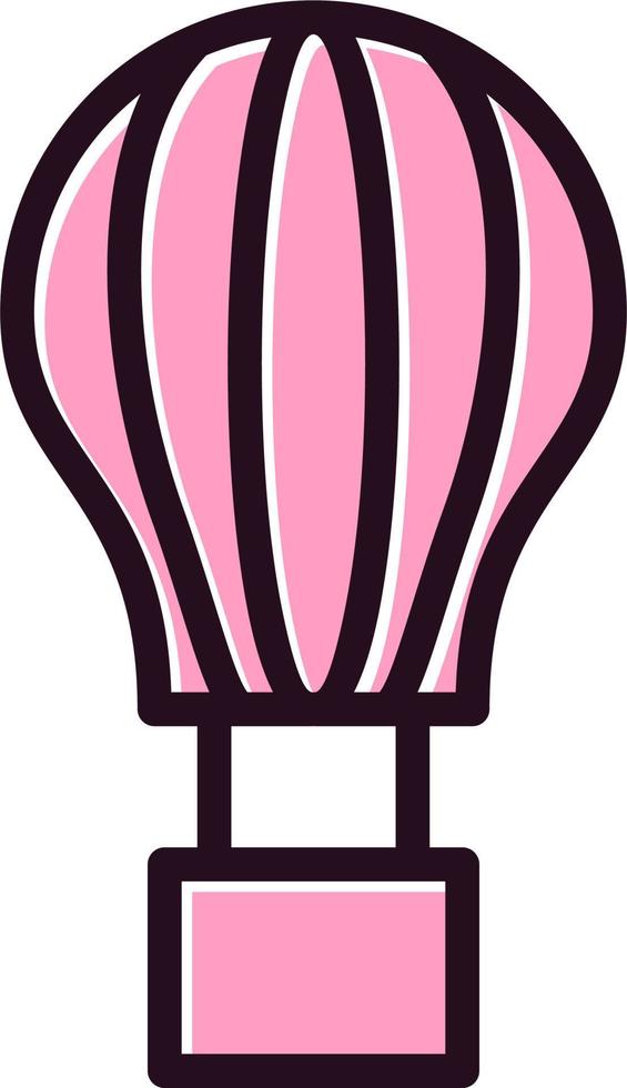 Hot Air Balloon Vector Icon