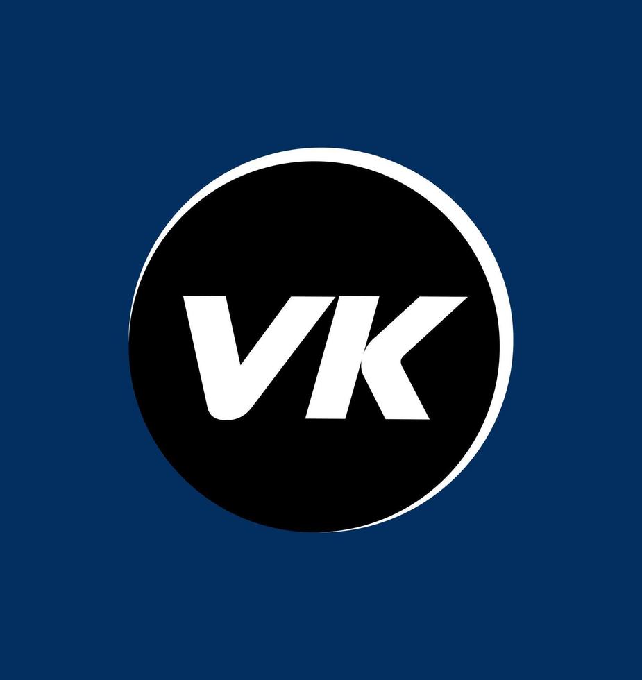 VK round logo vector