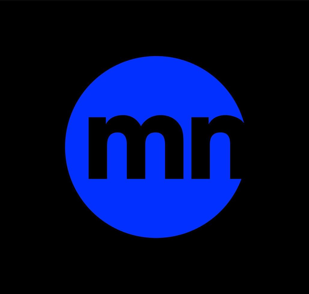 MN company name initial letters monogram. MN blue logo icon. vector