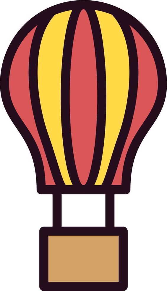 Hot Air Balloon Vector Icon