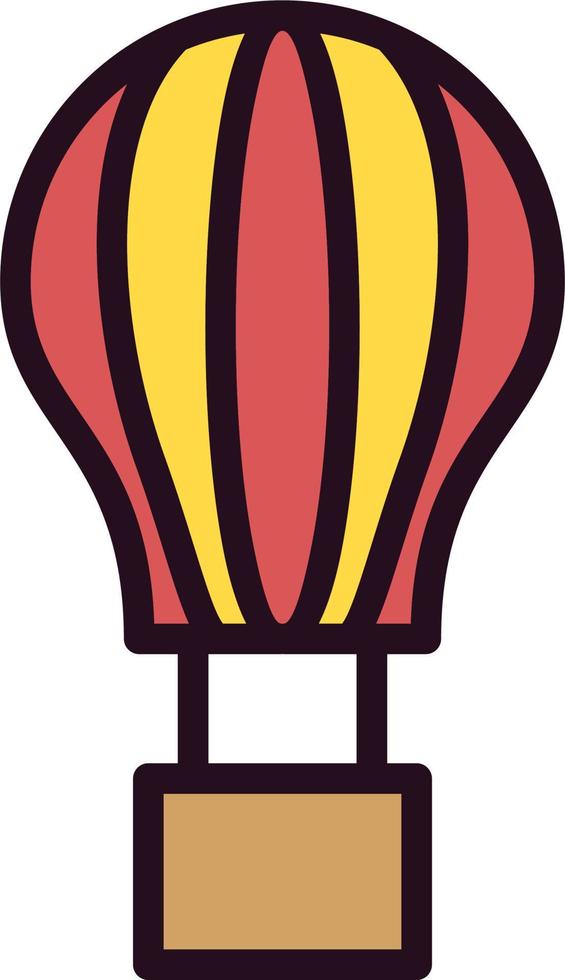 Hot Air Balloon Vector Icon