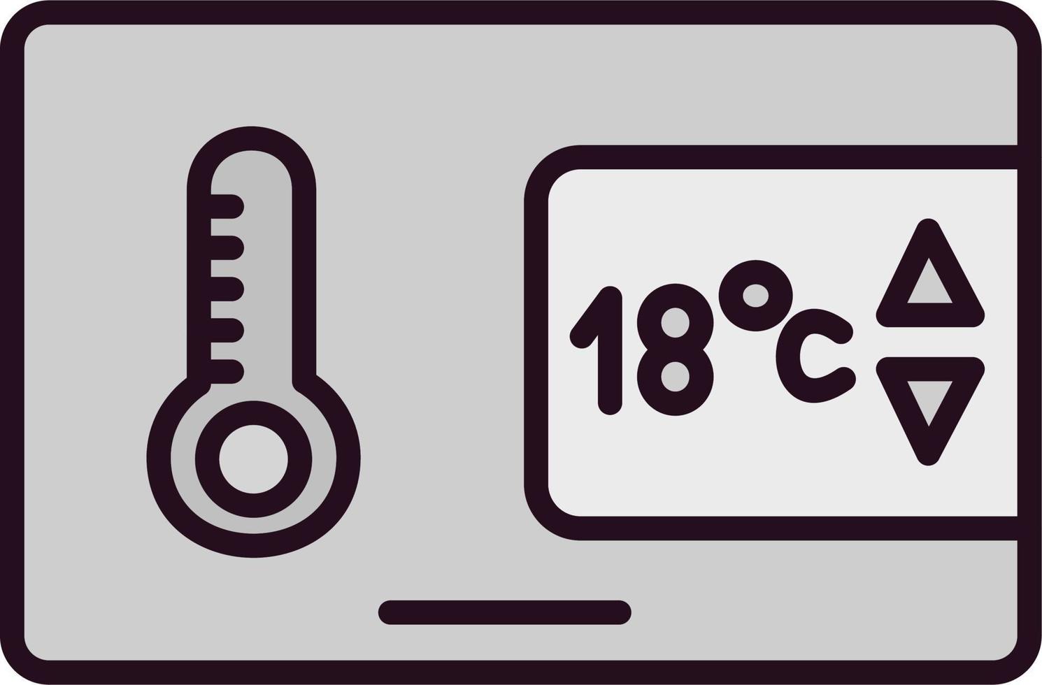 icono de vector de control de temperatura