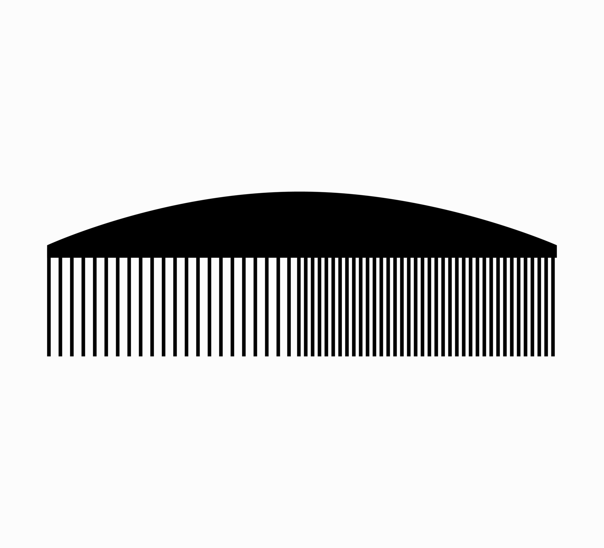 comb symbol vector in black color. 19603488 Vector Art at Vecteezy