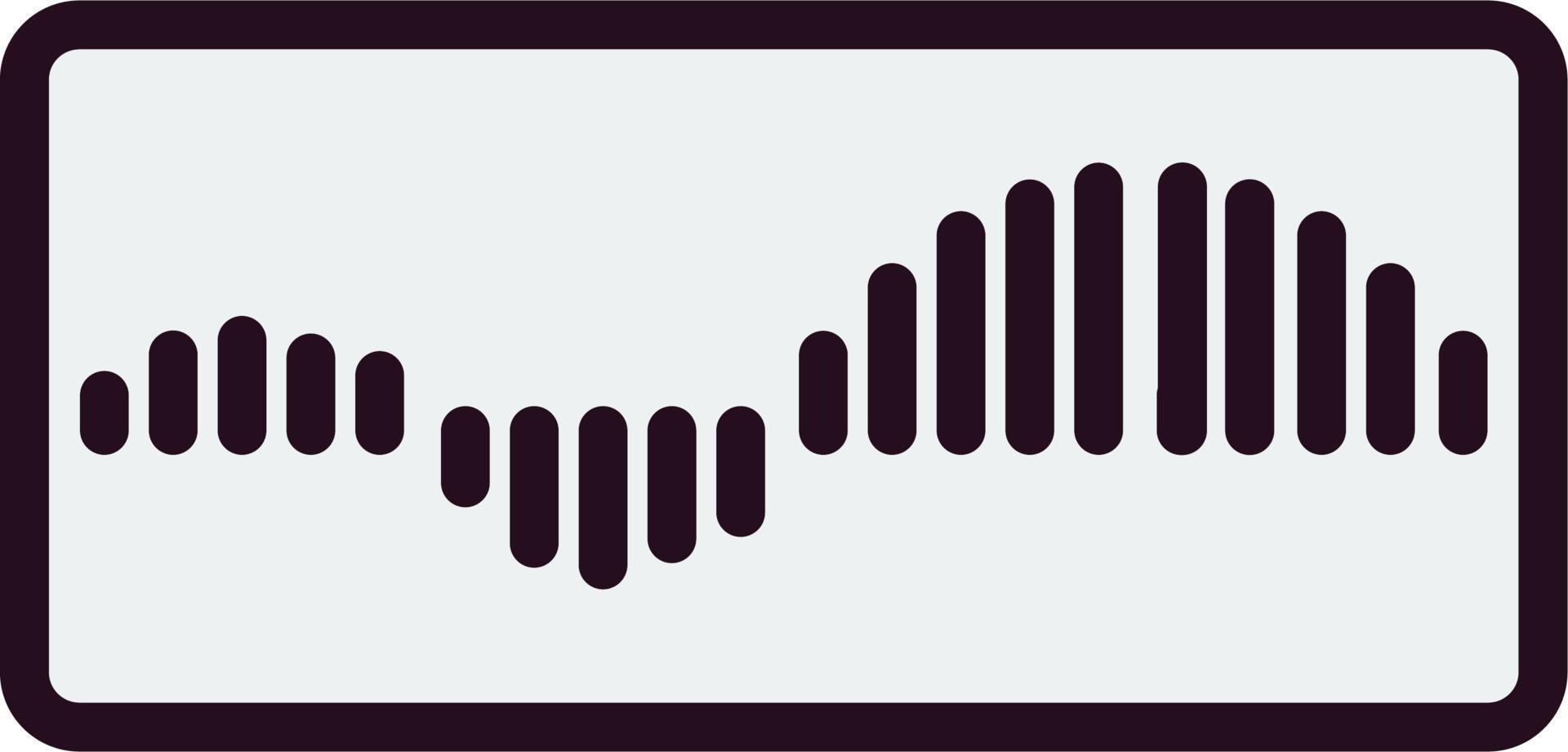 icono de vector de ondas de sonido