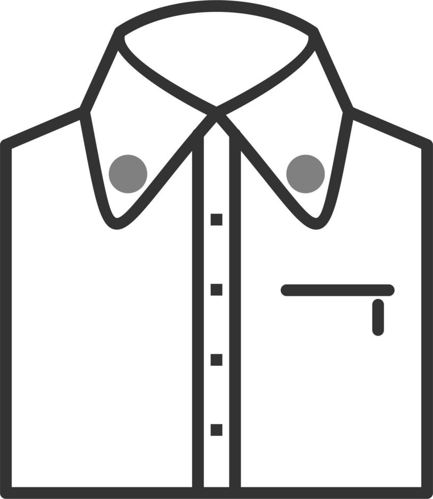 icono de vector de camisa