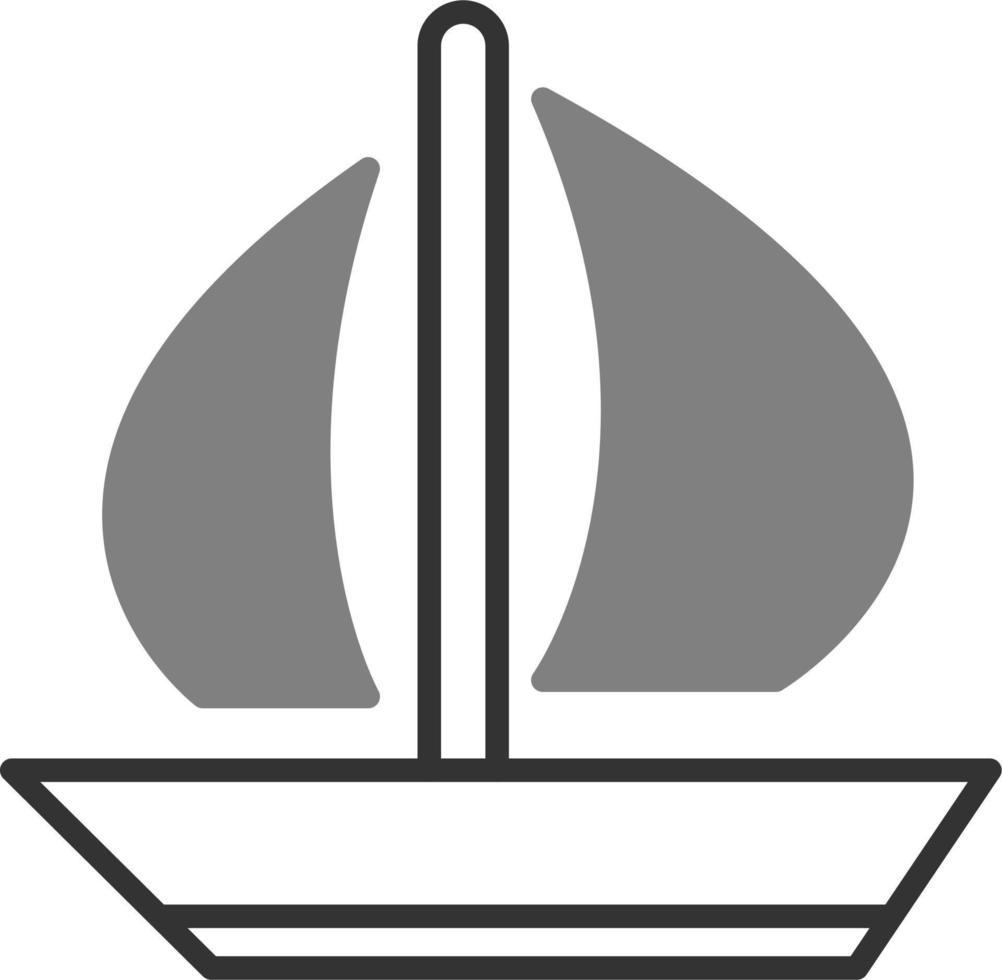 icono de vector de barco de vela