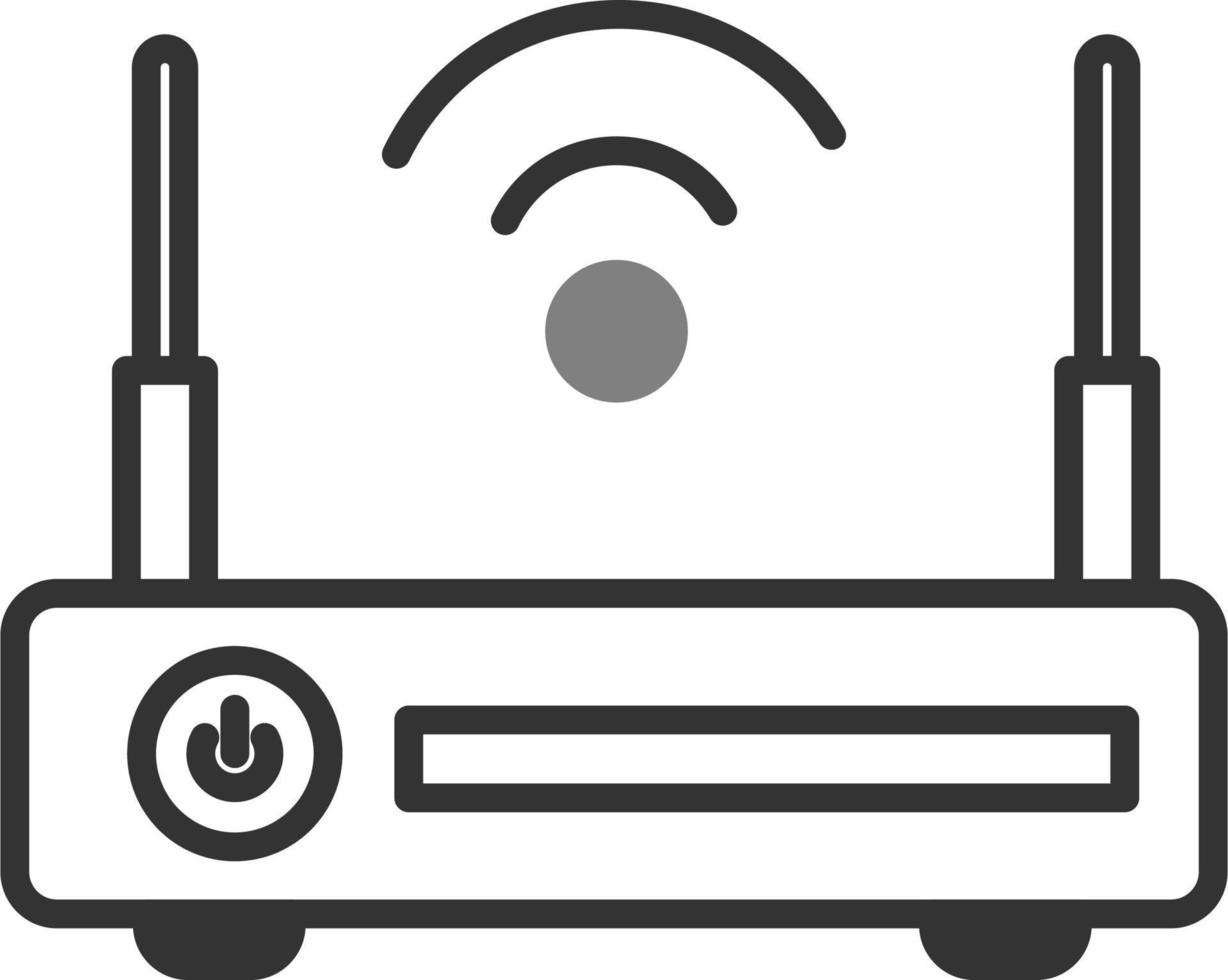 icono de vector de enrutador wifi