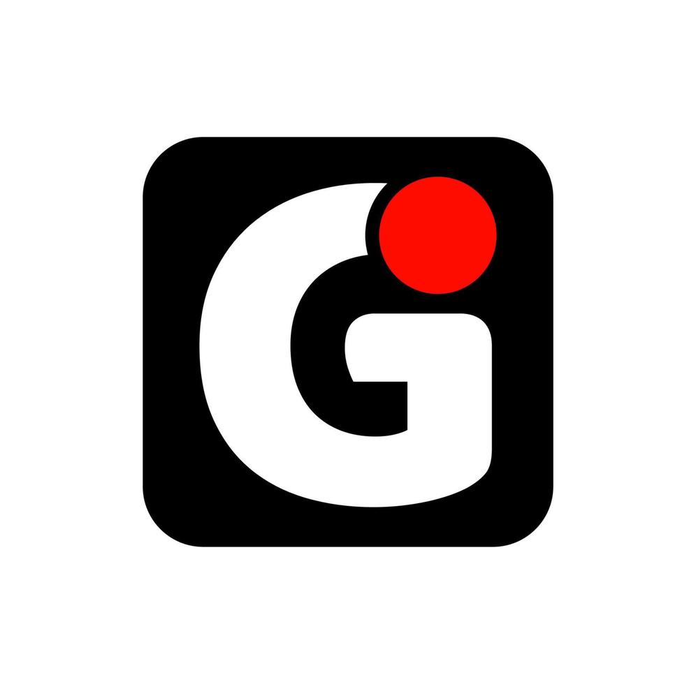 monograma de letras iniciales del nombre de la empresa gj. icono de letras gj. vector