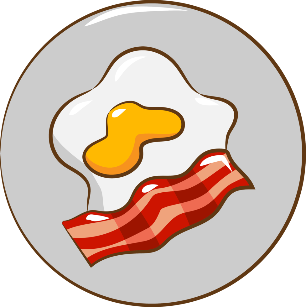 Egg bacon png graphic clipart design