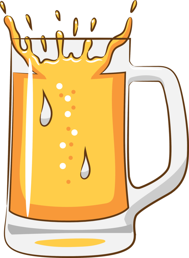 caneca de cerveja png design de clipart gráfico