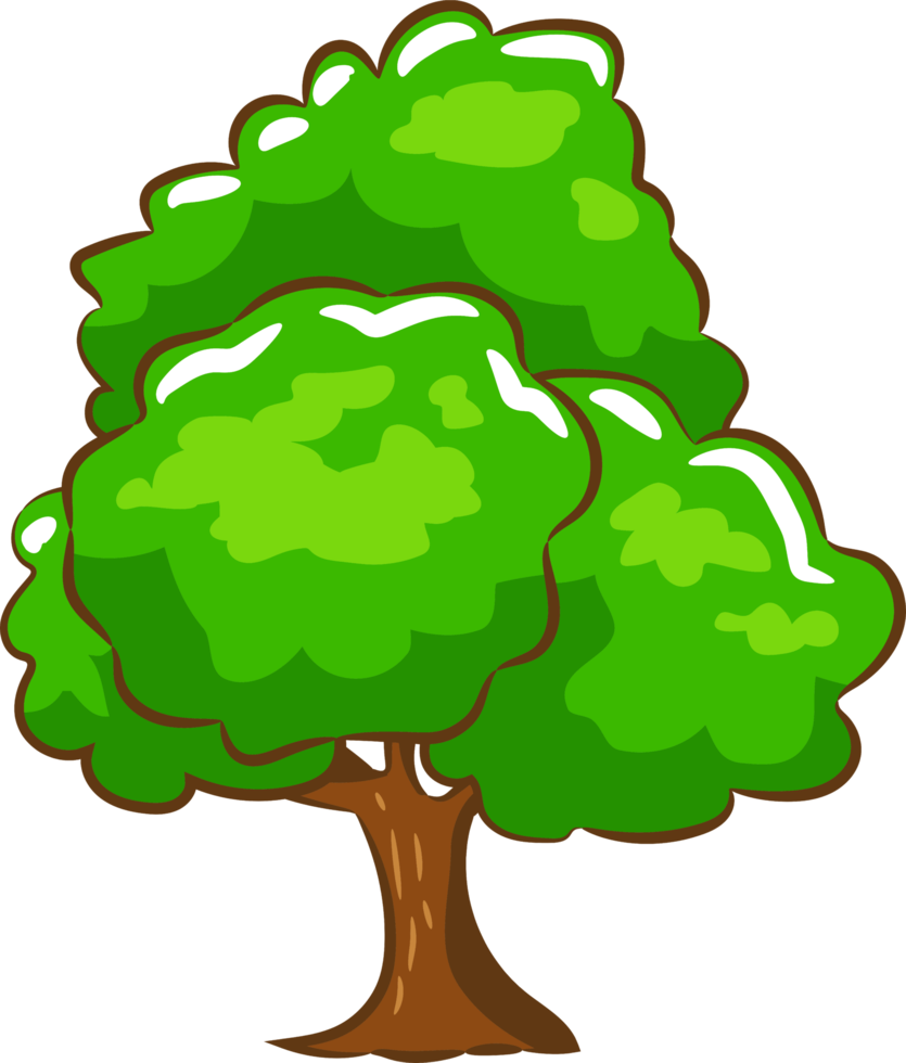 Tree png graphic clipart design