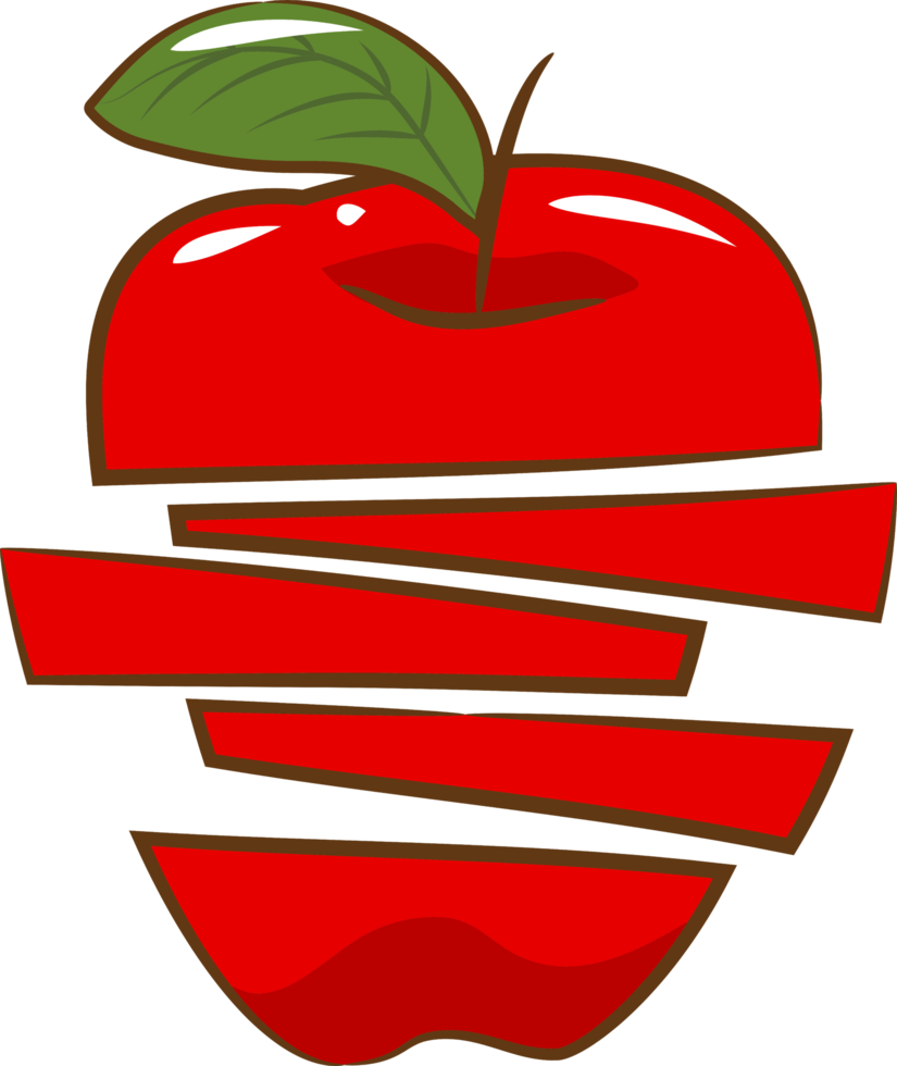 design de clipart gráfico png de maçã
