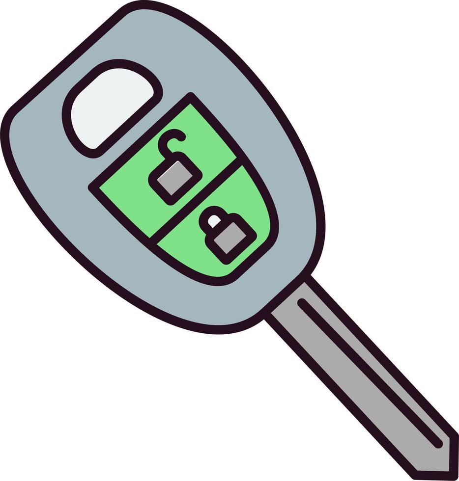 Car key Vector Icon 19604061 Vector Art at Vecteezy