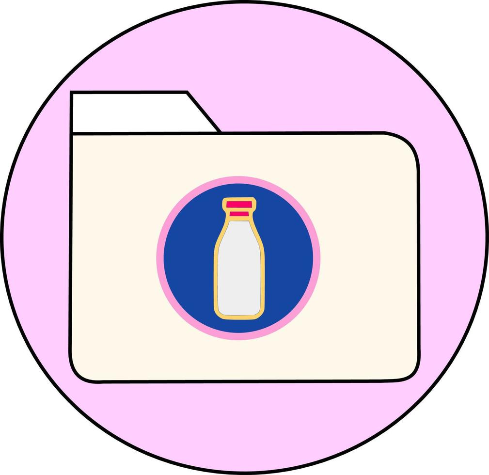 Milk Bottle icon vector