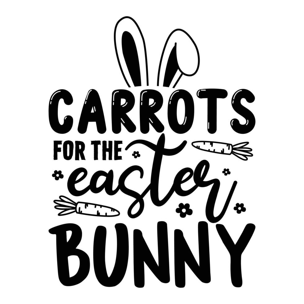 Carrots for the Easter Bunny vector