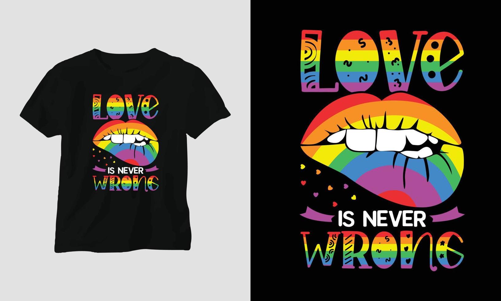 diseño de camisetas y prendas lgbt. impresión vectorial, tipografía, afiche, emblema, festival, orgullo, pareja vector