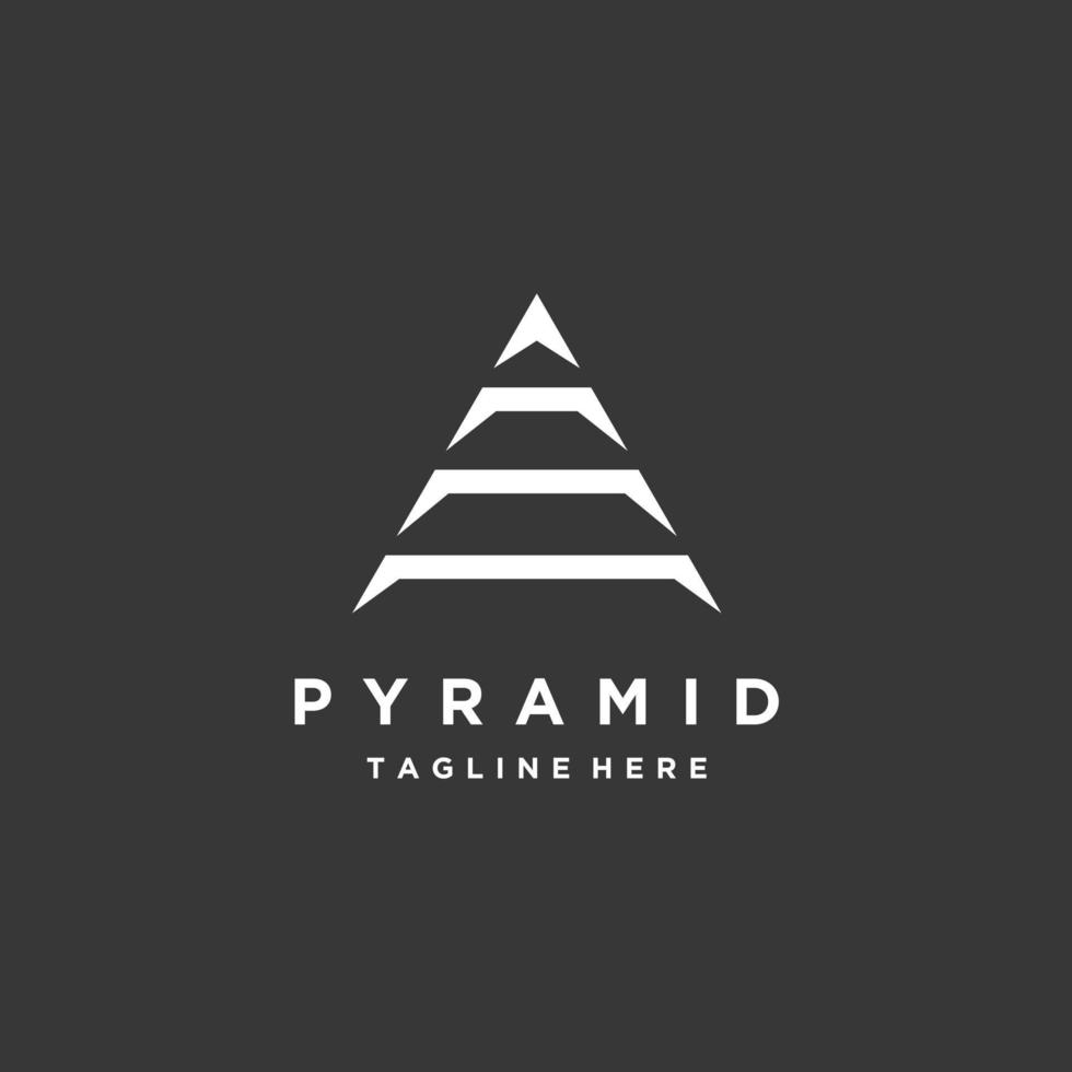 Pyramid logo design template vector icon