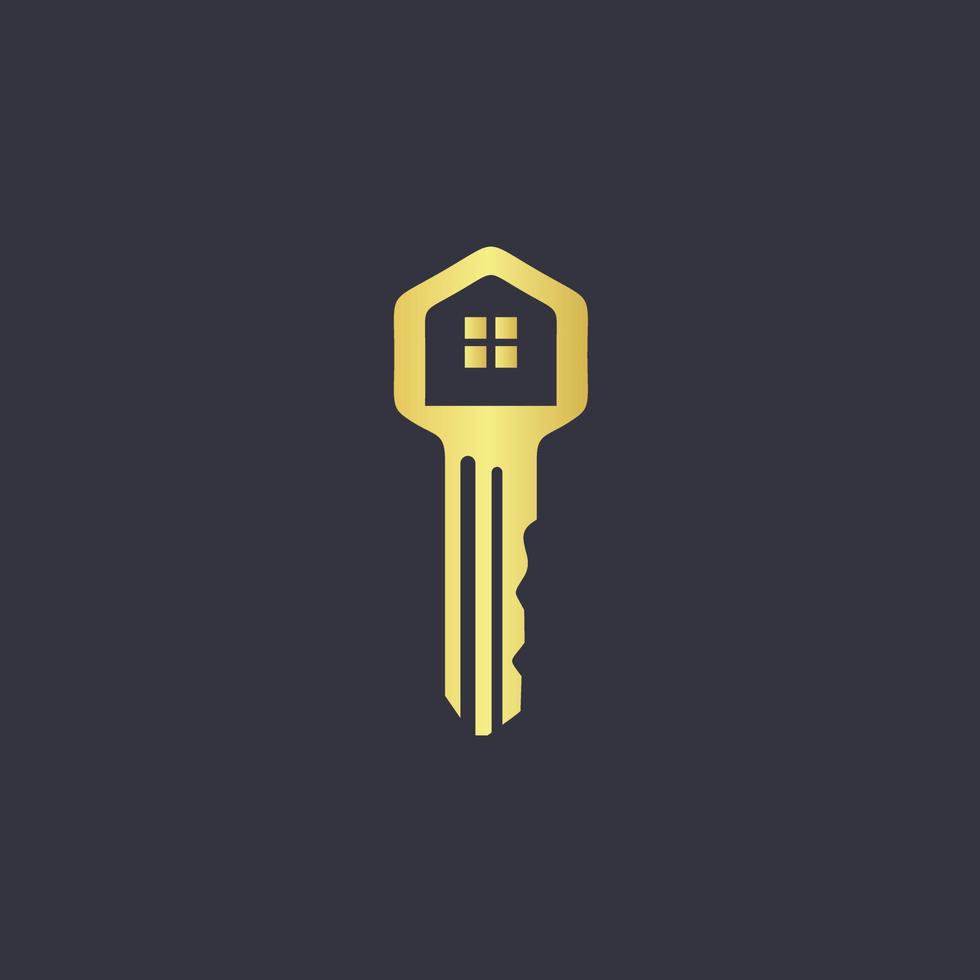 House key combaint real estate logo design inspiration vector