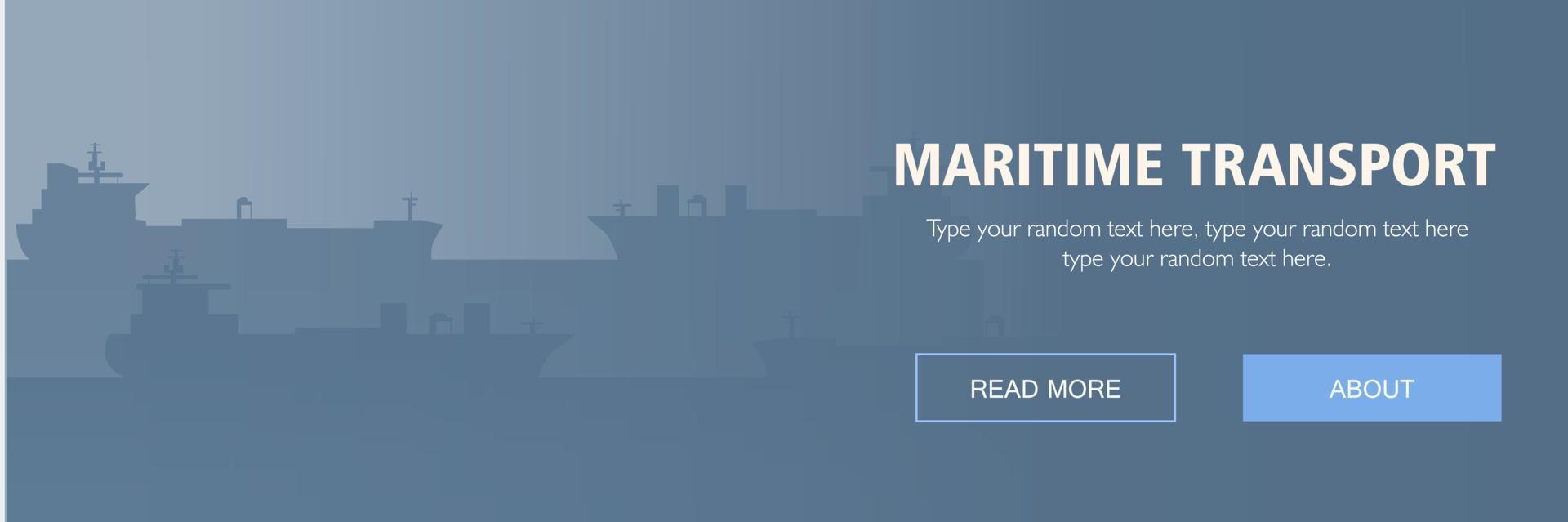 Maritime transport industry, shipping industry, container ship and export import, international bussines vector