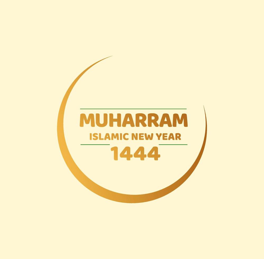 Muharram, Islamic new year griteengs. 1444. vector