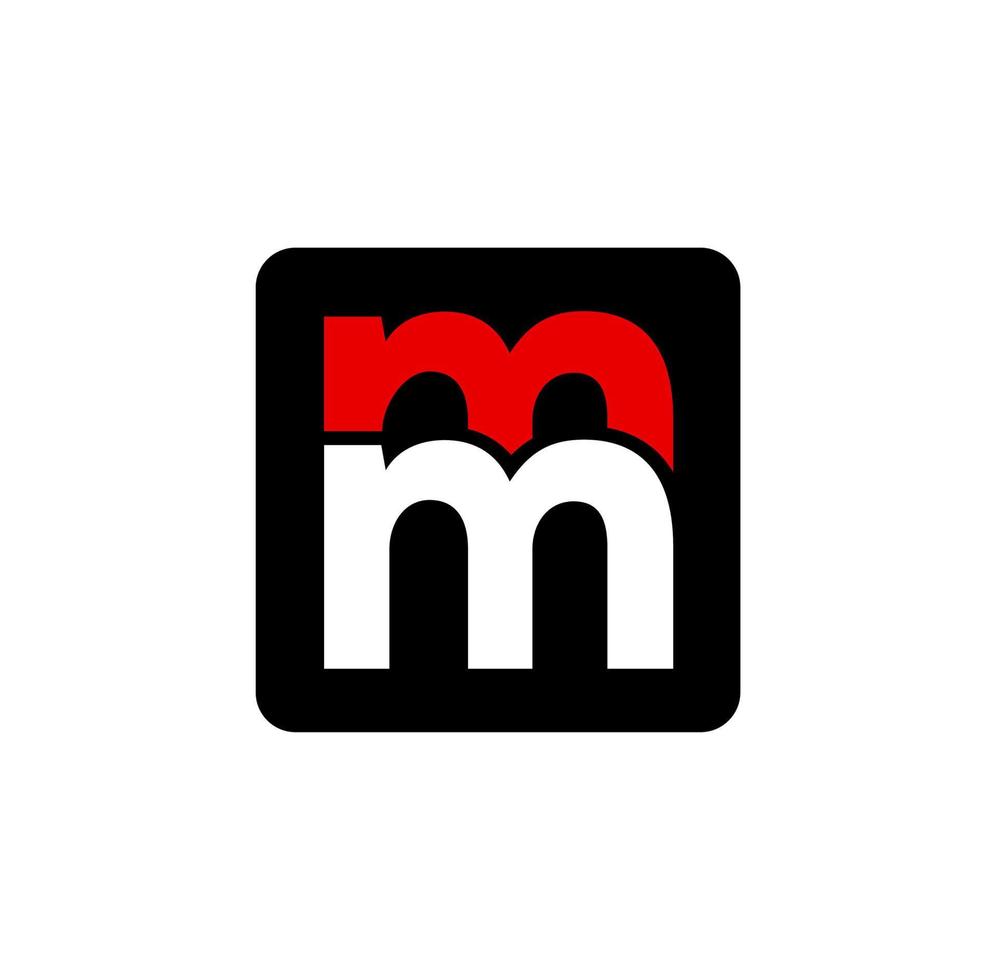 MM company name initial letters monogram. MM letters vector icon.