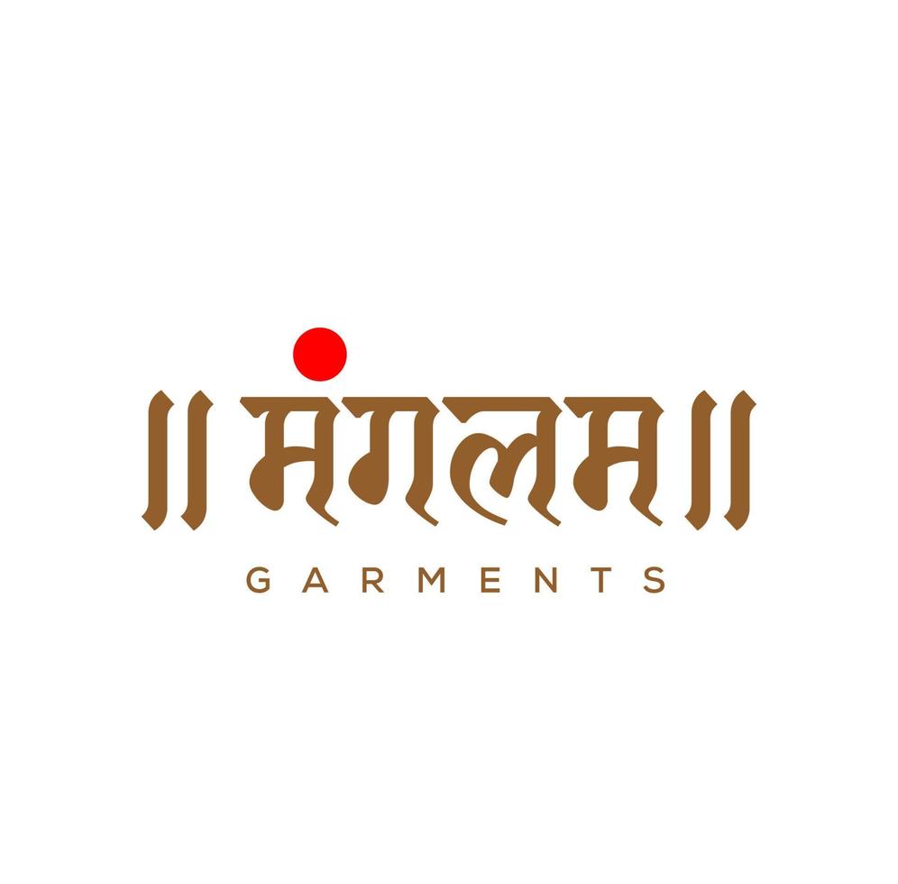 Mangalam garments logo vector