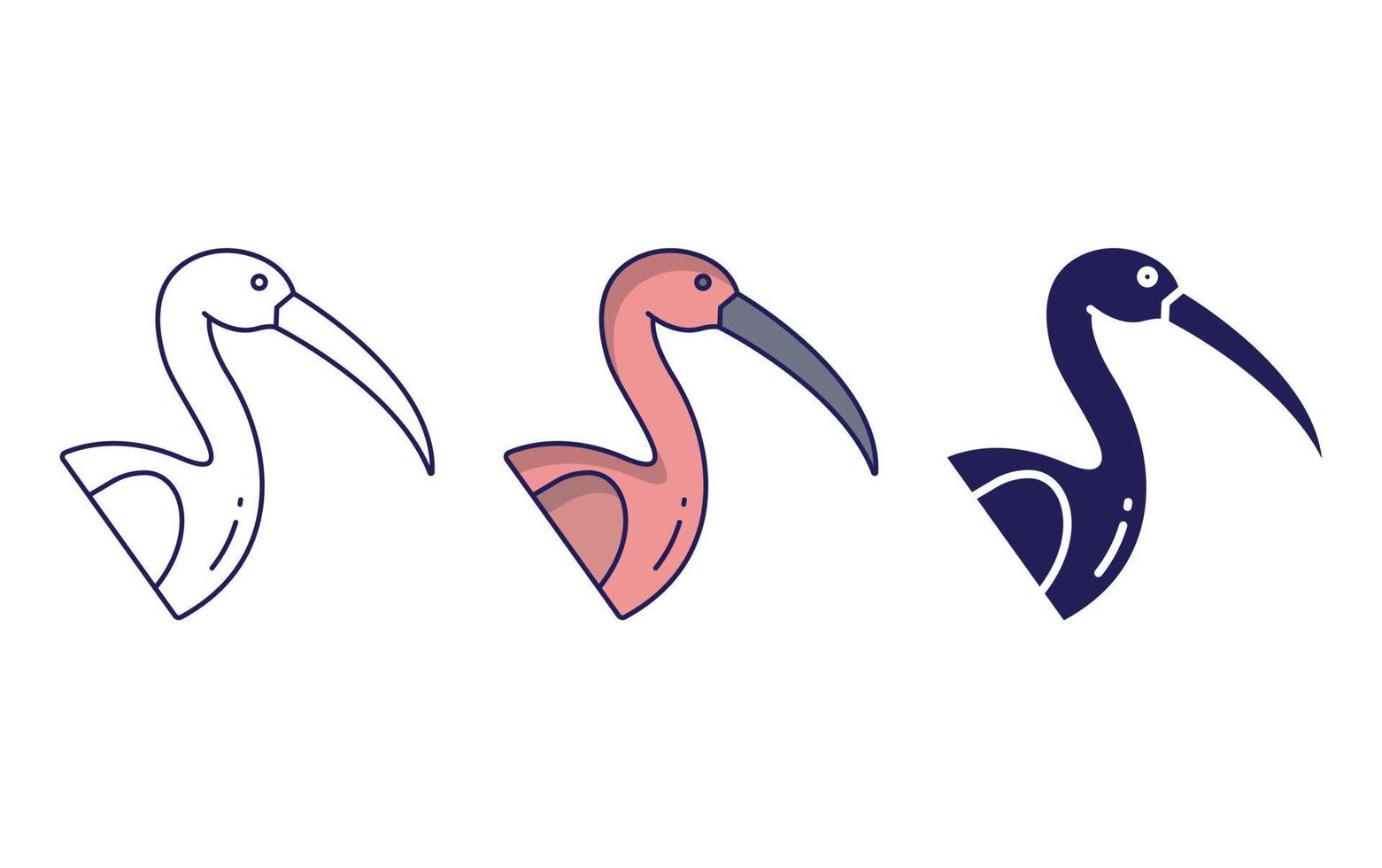 Ibis bird icon vector