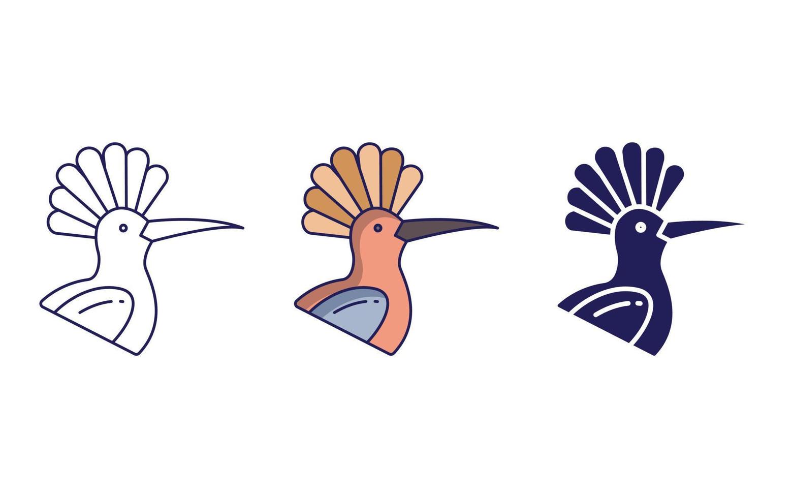 Hoopoe bird icon 19604564 Vector Art at Vecteezy