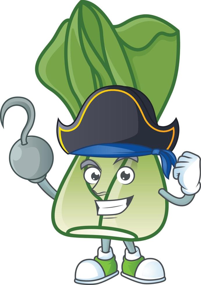 Bok choy cartoon character style vector