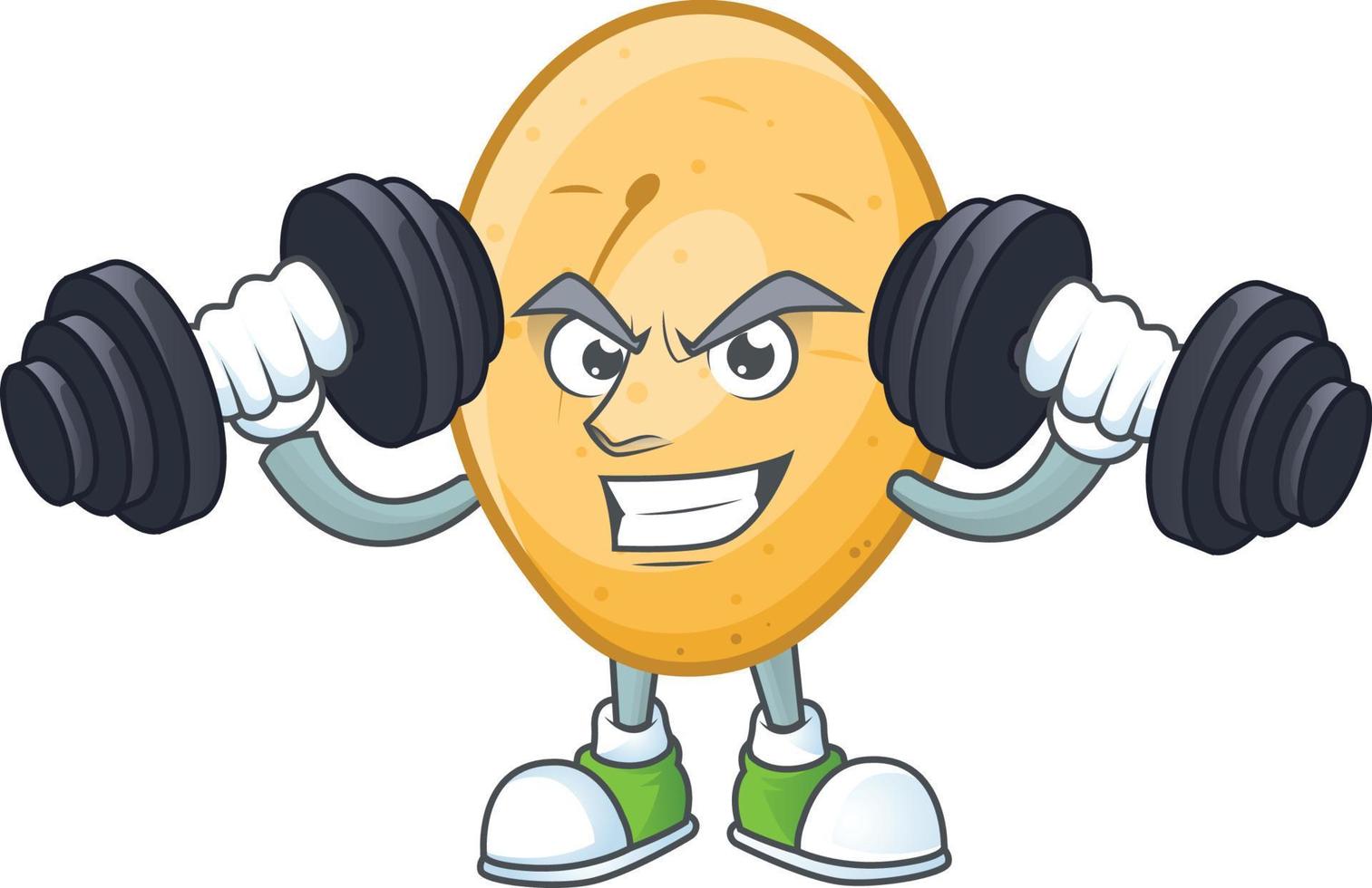 Potato cartoon character style vector