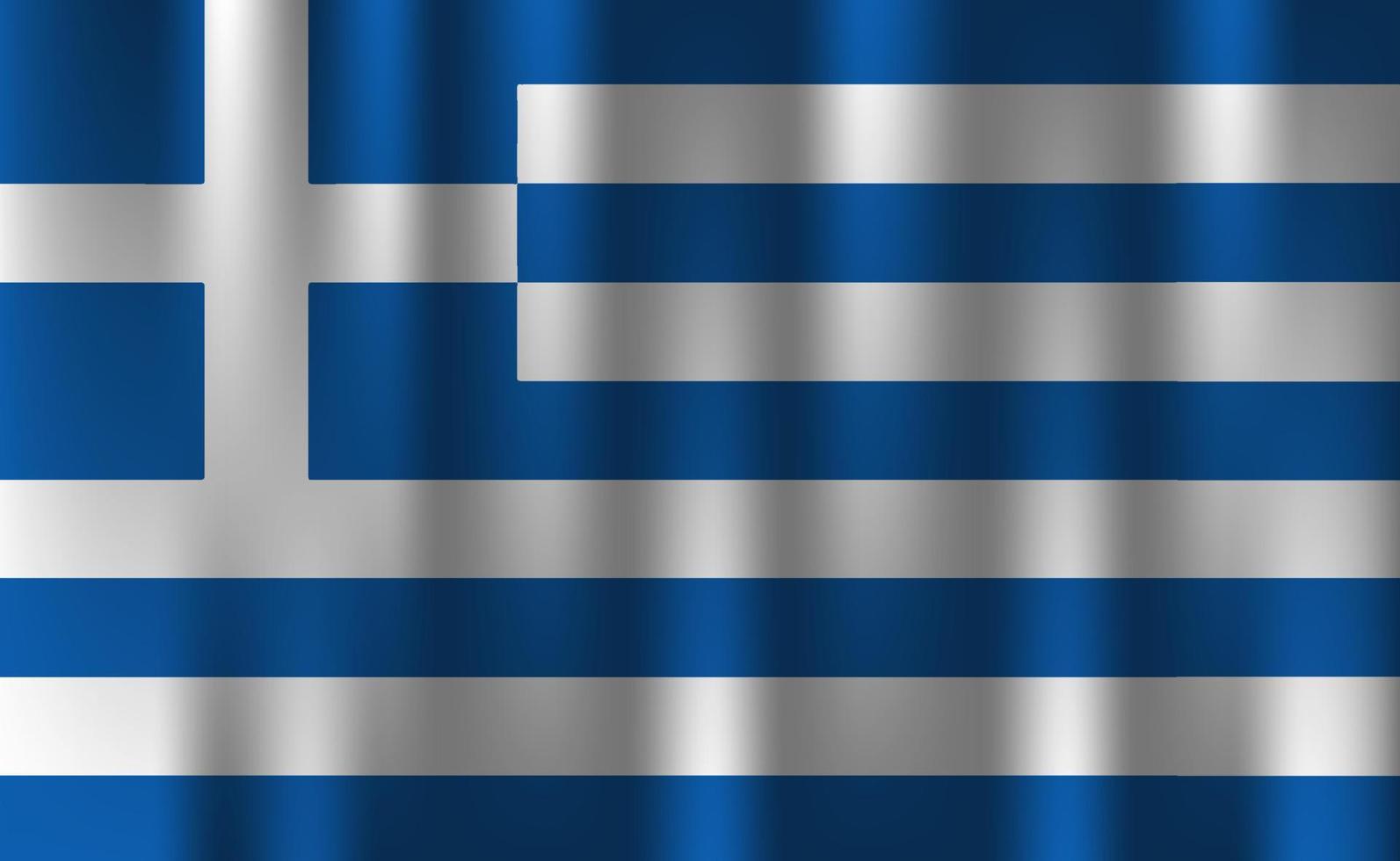 bandera de grecia país nación símbolo 3d textil satinado efecto fondo papel pintado vector