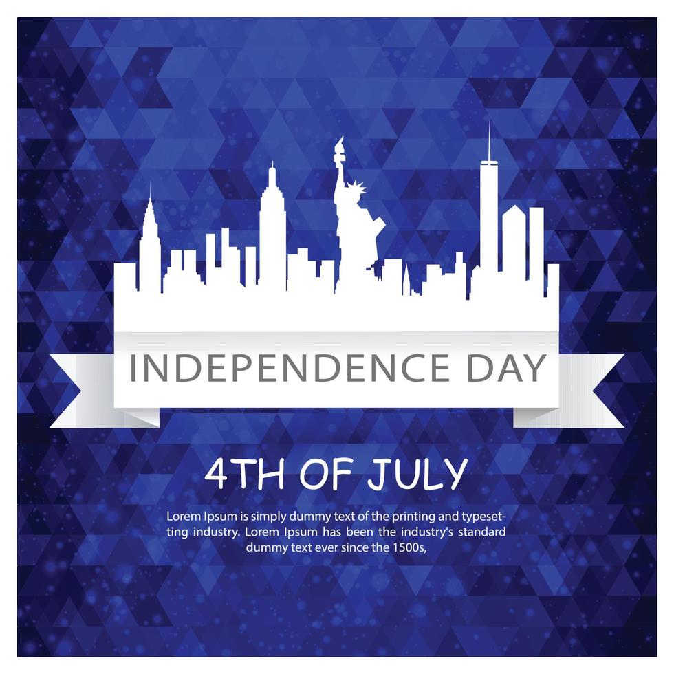 4th of july USA independence Day vector