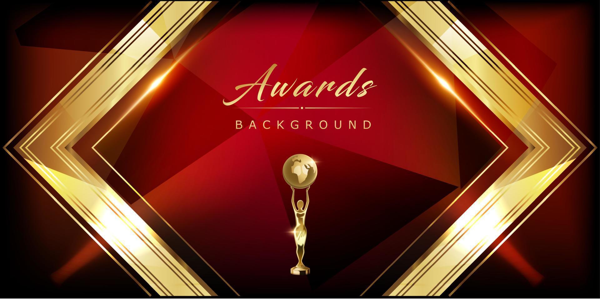 Red Maroon Golden Royal Awards Graphics Background Lines Frame Side Triangle Elegant Shine Modern Blended Template Luxury Premium Corporate Abstract Design Template Banner Certificate Dynamic Shape vector