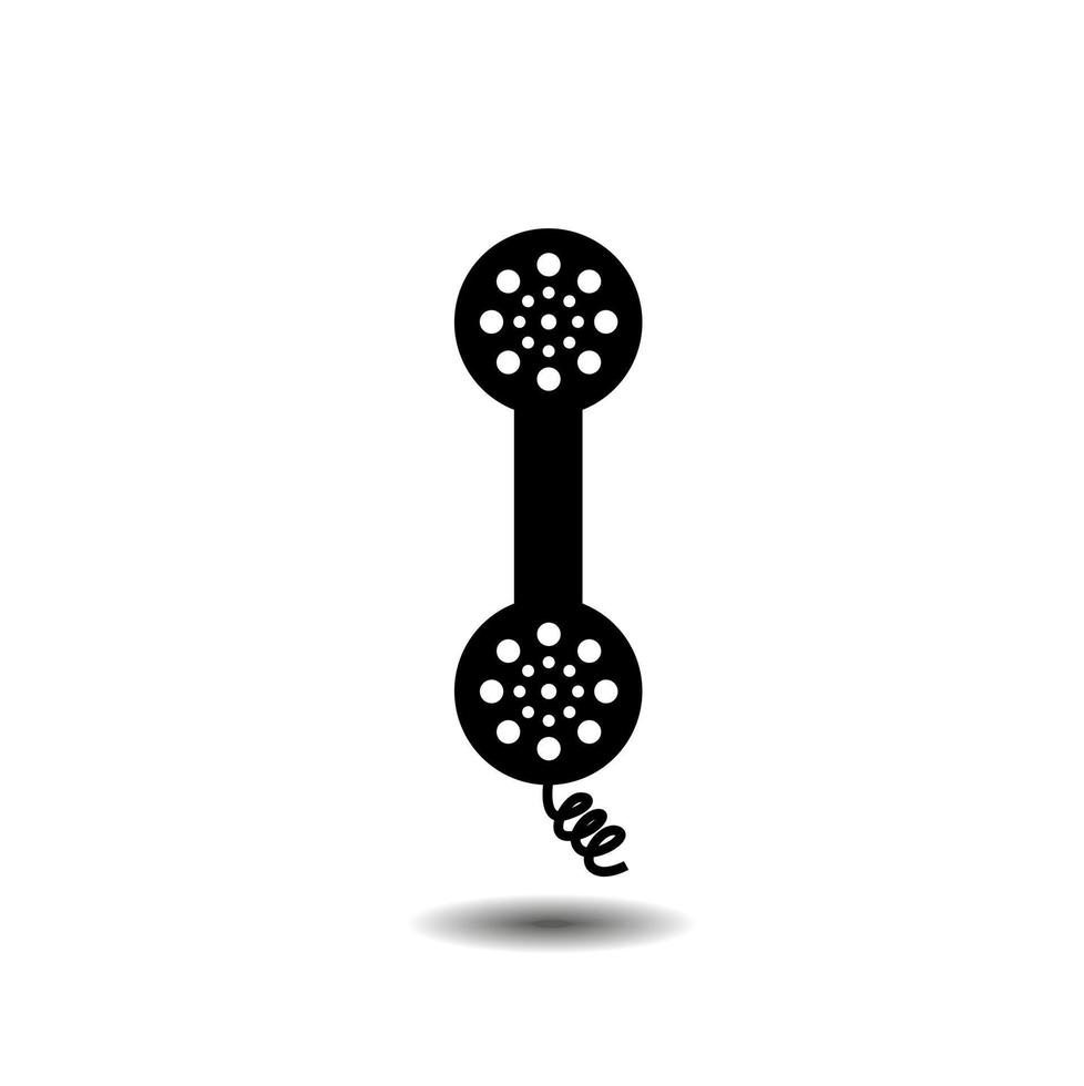 telephone handle icon vector